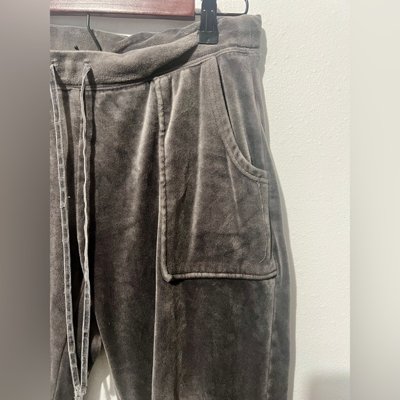 House of Harlow 1960 Grey Velour Velvet Jogger Pants - Small - Picture 6 of 11